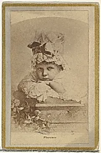 Florence, from the Actresses and Celebrities series (N60, Type 2) promoting Little Beauties Cigarettes for Allen & Ginter brand tobacco products by Allen & Ginter