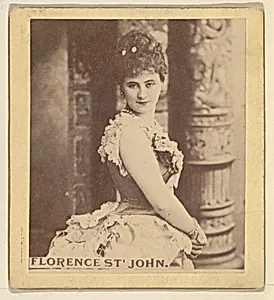 Florence St. John, from the Actresses series (N246), Type 2, issued by Kinney Brothers to promote Sporting Extra Cigarettes by Kinney Brothers Tobacco Company