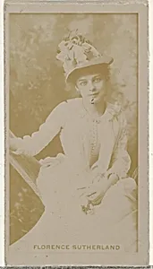 Florence Sutherland, from the Actors and Actresses series (N145-8) issued by Duke Sons & Co. to promote Duke Cigarettes by W. Duke, Sons & Co.|American Tobacco Company