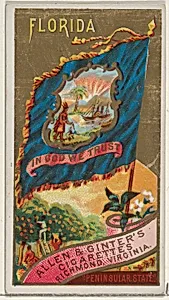 Florida, from Flags of the States and Territories (N11) for Allen & Ginter Cigarettes Brands by Allen & Ginter