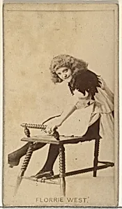Florrie West, from the Actors and Actresses series (N145-8) issued by Duke Sons & Co. to promote Duke Cigarettes by American Tobacco Company|W. Duke, Sons & Co.