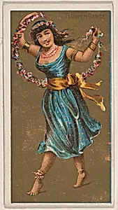 Flower Dance, from National Dances (N225, Type 1) issued by Kinney Bros. by Kinney Brothers Tobacco Company