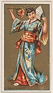Flower Dance, from National Dances (N225, Type 1) issued by Kinney Bros. by Kinney Brothers Tobacco Company