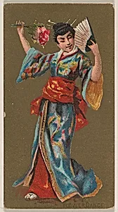 Flower Dance, from National Dances (N225, Type 2) issued by Kinney Bros. by Kinney Brothers Tobacco Company
