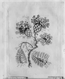 Flowers from Nouvelle Suite de Cahiers de Fleurs idéales a l'usage des dessinateurs et des peintres