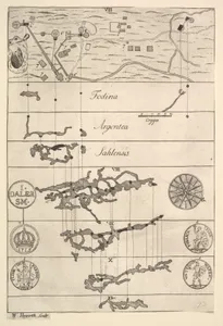 Fodina argentea Sahlensis – A Silver Mine at Sala - II (Aubry de La Mottraye's "Travels throughout Europe, Asia and into Part of Africa...," London, 1724, vol. II, pl. 33, no. 2)
