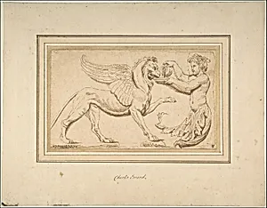 Foliate Amor Pouring a Drink for a Griffin