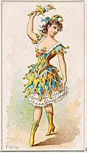 Folly Dancer, from the Dancing Women series (N186) issued by Wm. S. Kimball & Co. by William S. Kimball & Company