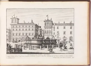 Fontana in Piazza Navona [Fontana del Moro], from "La Fontane di Roma nelle Piazze e Luoghi Publici (...)"