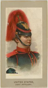 Forage Cap, Light Artillery, United States, from the Military Uniforms series (T182) issued by Abdul Cigarettes