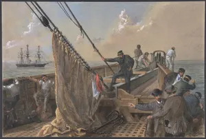 Forward Deck of the Great Eastern Cleared for the First Attempt to Grapple for the Lost Cable, August 11th, 1865