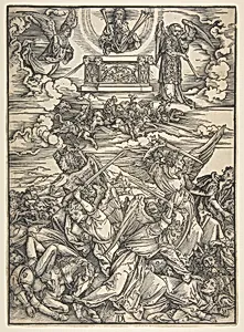 Four Avenging Angels, from the Apocalypse series by Albrecht Dürer