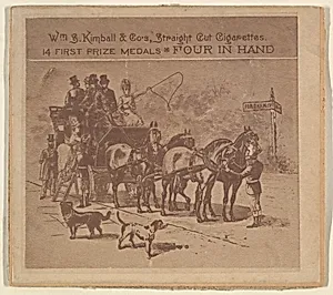 Four in Hand, from the Sports and Art Subjects series (N197) issued by Wm. S. Kimball & Co. by William S. Kimball & Company