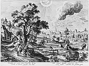 Four Landscapes with the Four Seasons by Hendrick van Schoel|Hans Bol