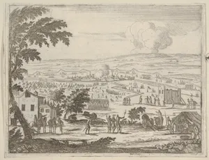Francesco I d'Este Suffers the Mortal Blow of a Bullet While Under Pavia and Retreats into his Own Quarters, Having Been Left Without Wounds to His Head and His Heart, which Gave Him a Fever, from L'Idea di un Principe ed Eroe Cristiano in Francesco I d'Este, di Modena e Reggio Duca VIII [...]
