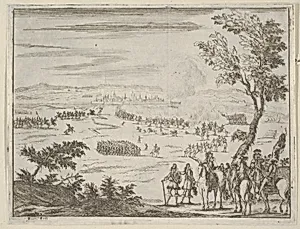 Francesco I d'Este and the French Army Besiege Valenza, which has Been Taken by the Spanish, and by Persisting with Intrepid Courage, Succeeds in the Endeavor, from L'Idea di un Principe ed Eroe Cristiano in Francesco I d'Este, di Modena e Reggio Duca VIII [...] by Bartolomeo Fenice (Fénis)|Domenico Gamberti