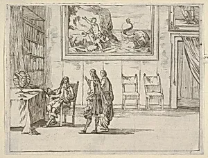 Francesco I d'Este Displays Great Faculty in his Studies, from L'Idea di un Principe ed Eroe Cristiano in Francesco I d'Este, di Modena e Reggio Duca VIII [...] by Bartolomeo Fenice (Fénis)|Domenico Gamberti