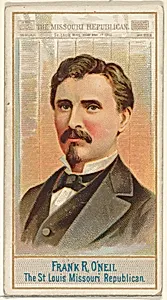 Frank R. O'Neil, The St. Louis Missouri Republican, from the American Editors series (N1) for Allen & Ginter Cigarettes Brands by Allen & Ginter