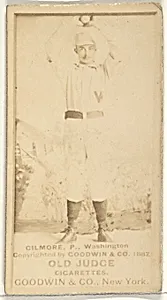 Frank T. Gilmore, Pitcher, Washington Nationals, from the Old Judge series (N172) for Old Judge Cigarettes by Goodwin & Company
