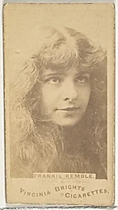 Frankil Kemble, from the Actors and Actresses series (N45, Type 1) for Virginia Brights Cigarettes by Allen & Ginter