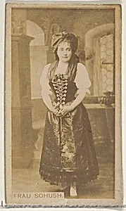 Frau Sohush, from the Actors and Actresses series (N45, Type 8) for Virginia Brights Cigarettes by Allen & Ginter