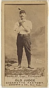 Fred "Sure Shot" Dunlap, Captain, Pittsburgh, from the Old Judge series (N172) for Old Judge Cigarettes by Goodwin & Company