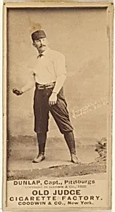 Fred "Sure Shot" Dunlap, Captain, Pittsburgh, from the Old Judge series (N172) for Old Judge Cigarettes by Goodwin & Company