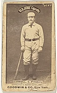 Frederick Herbert "Fred" Carroll, Catcher, Pittsburgh, from the Old Judge series (N172) for Old Judge Cigarettes by Goodwin & Company