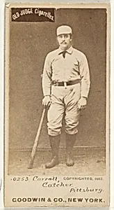 Frederick Herbert "Fred" Carroll, Catcher, Pittsburgh, from the Old Judge series (N172) for Old Judge Cigarettes by Goodwin & Company