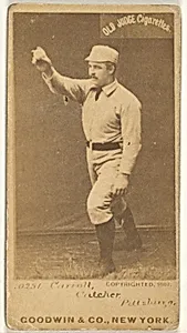 Frederick Herbert "Fred" Carroll, Catcher, Pittsburgh, from the Old Judge series (N172) for Old Judge Cigarettes by Goodwin & Company