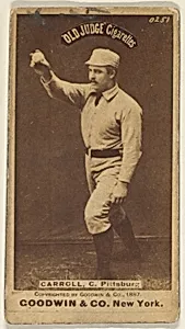 Frederick Herbert "Fred" Carroll, Catcher, Pittsburgh, from the Old Judge series (N172) for Old Judge Cigarettes by Goodwin & Company