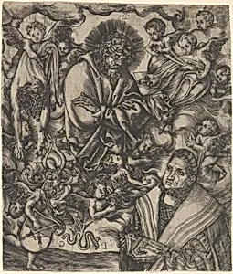 Frederick the Wise of Saxony Adoring St Bartholomew by Lucas Cranach the Elder