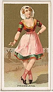 Freesland, from the Dancing Girls of the World series (N185) issued by Wm. S. Kimball & Co. by William S. Kimball & Company