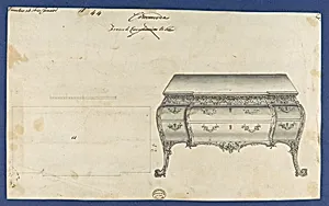 French Commode Table, from Chippendale Drawings, Vol. II by Thomas Chippendale