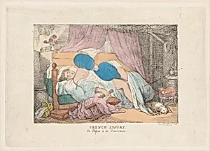 French Luxury, or Repos a la Francaise by Thomas Rowlandson