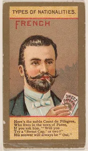 French, Peasant in Holiday Attire, from Types of Nationalities (N240) issued by Kinney Bros.