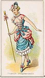 French Shepherdess Dancer, from the Dancing Women series (N186) issued by Wm. S. Kimball & Co. by William S. Kimball & Company