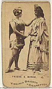 Friese & Birke, from the Actors and Actresses series (N45, Type 1) for Virginia Brights Cigarettes by Allen & Ginter