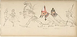 Frieze of Figures and Birds by Rev. Geoffrey Liddell Johnstone
