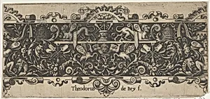 Frieze with a Putto Holding a Platform by Theodor de Bry