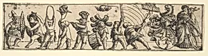 Frieze with children by Christoph Bockstorffer