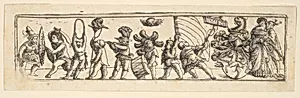 Frieze with children by Christoph Bockstorffer
