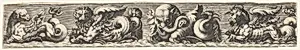 Frieze with Sea Monsters by Johann Theodor de Bry|Giovanni Andrea Maglioli