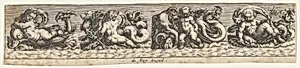 Frieze with Sea Monsters by Johann Theodor de Bry|Giovanni Andrea Maglioli
