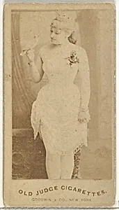 From the Actors and Actresses series (N171) for Old Judge Cigarettes by Goodwin & Company