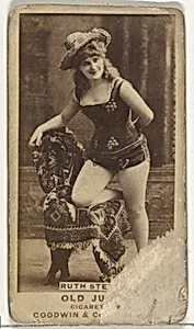 From the Actors and Actresses series (N171) for Old Judge Cigarettes by Goodwin & Company