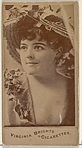 From the Actors and Actresses series (N45, Type 4) for Virginia Brights Cigarettes by Allen & Ginter
