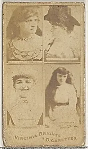 From the Actors and Actresses series (N45, Type 4) for Virginia Brights Cigarettes by Allen & Ginter