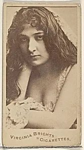 From the Actors and Actresses series (N45, Type 5) for Virginia Brights Cigarettes by Allen & Ginter