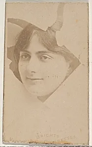 From the Actors and Actresses series (N45, Type 5) for Virginia Brights Cigarettes by Allen & Ginter